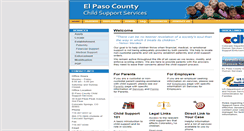 Desktop Screenshot of elpasocountycss.com